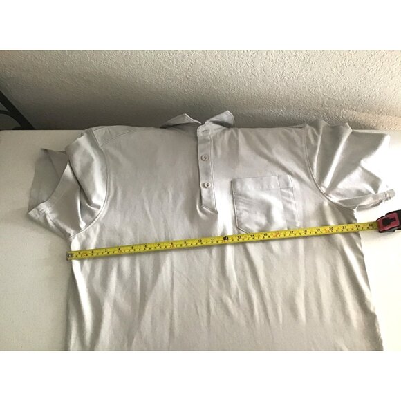5.11 TACTICAL - MENS LIGHT GREY POLO SHORT SLEEVE SHIRT SIZE LARGE - Picture 5 of 6